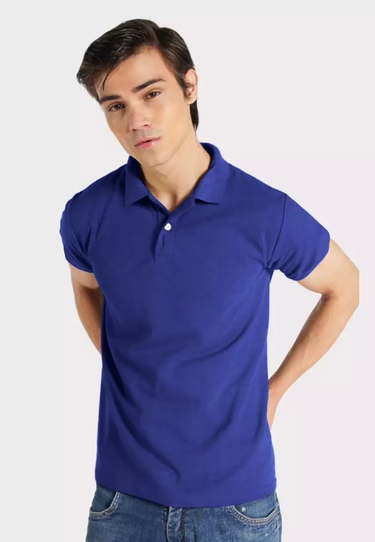Mens royal deals blue polo