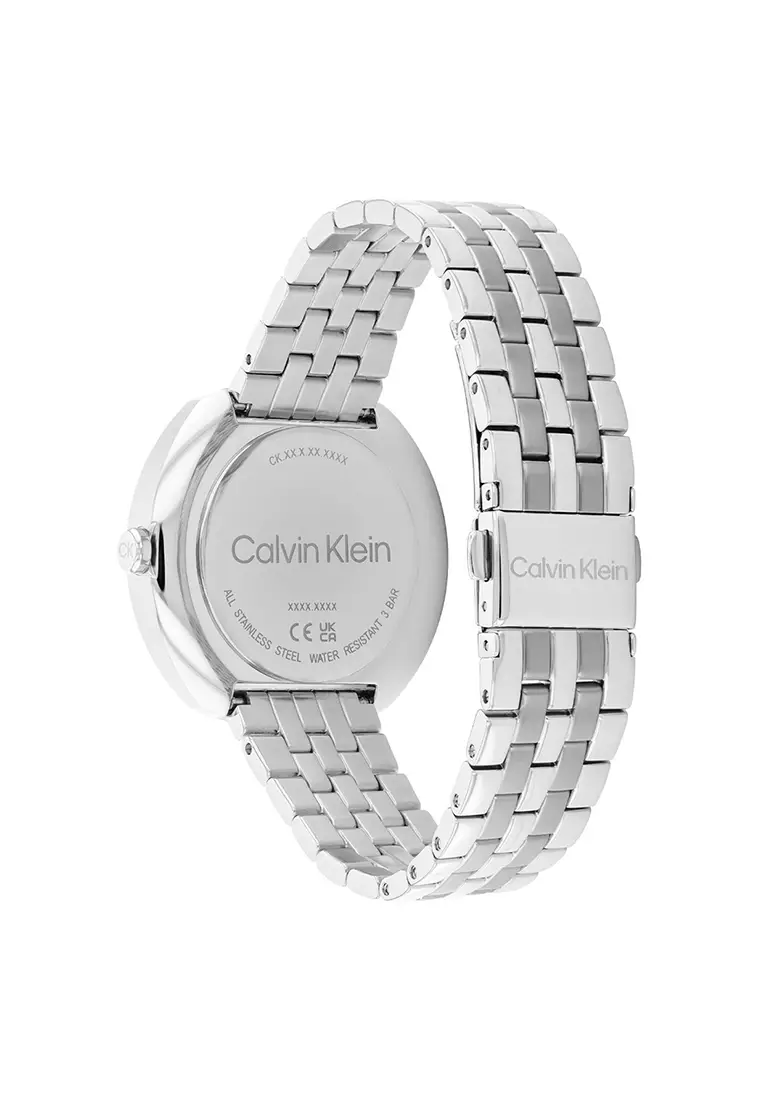 Women's Stainless Steel Bracelet and Blush Dial Quartz Multifunction Watch - CK25200335