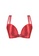 ZITIQUE red Women's 3/4 Cup Front Buckle Ultra Thin Pad Bra - Red 0D561USBD3A39CGS_1