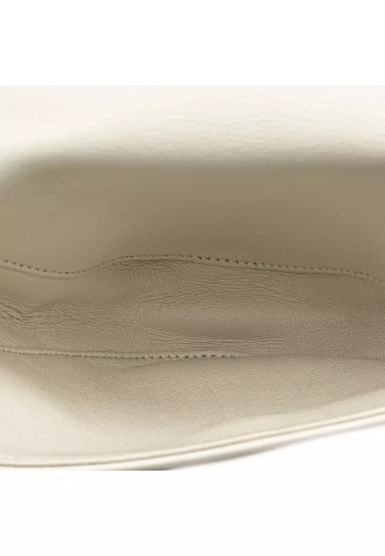 Pre-Loved Celine Smooth Calfskin Logo Triangle Crossbody