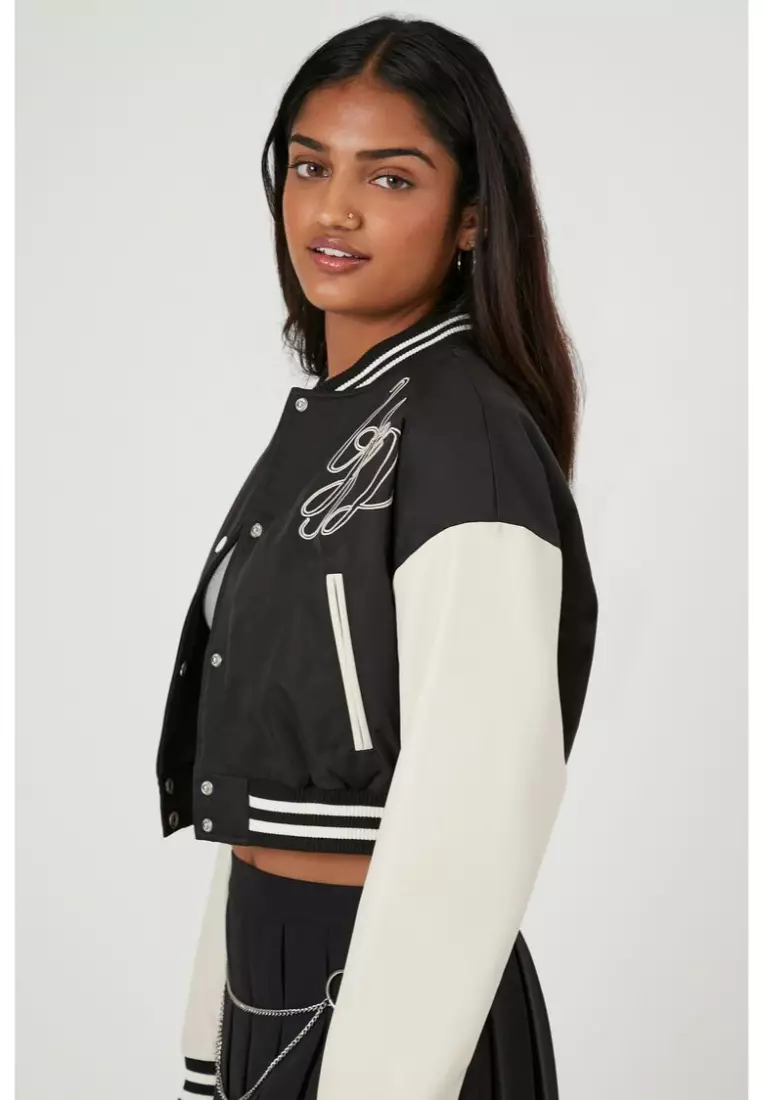 Forever 21 varsity jacket womens clearance