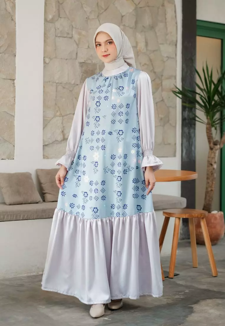 Mazaya Dress Dusty Blue