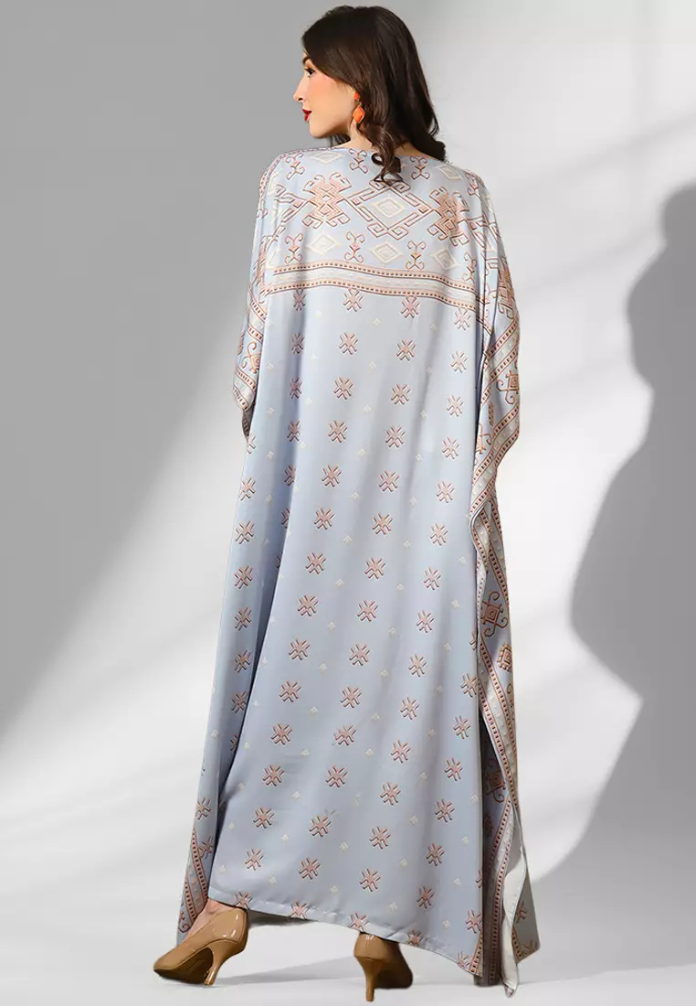 Kanzi Exclusive Short Sleeve Songket Kaftan