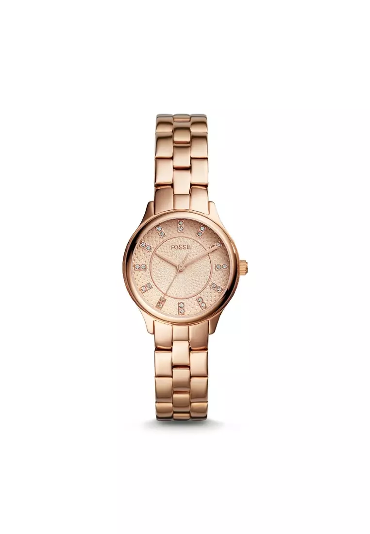 Jual Fossil Fossil Modern Sophisticate Three-Hand Rose Gold-Tone