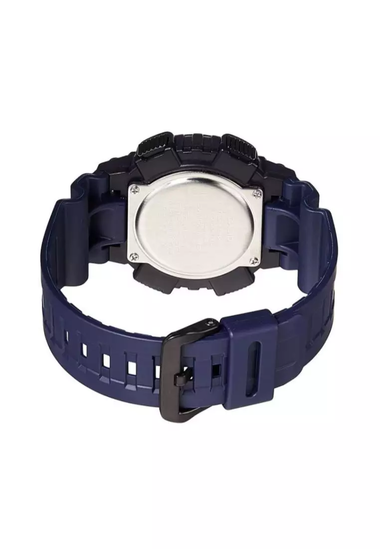 Men's Analog-Digital Watch AEQ-110W-2AV Blue Resin Band Sport Watch