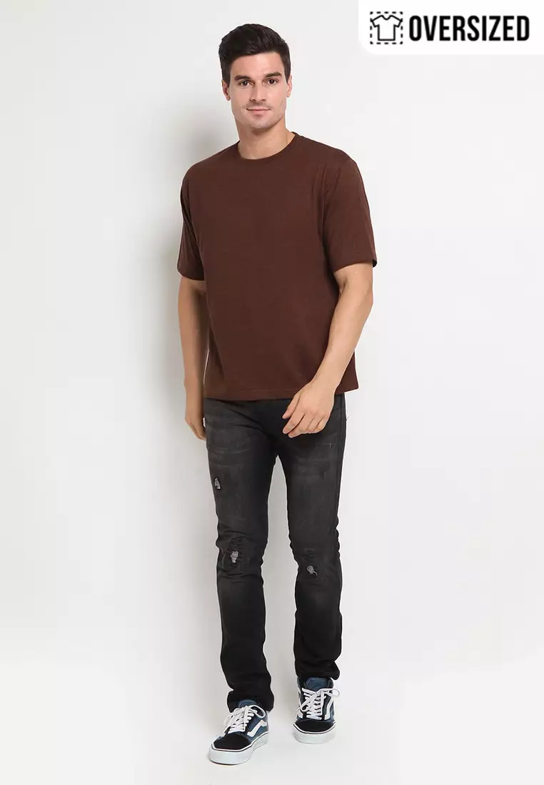 RBJ T-Shirt Cotton Polos Oversized Pria 207090001