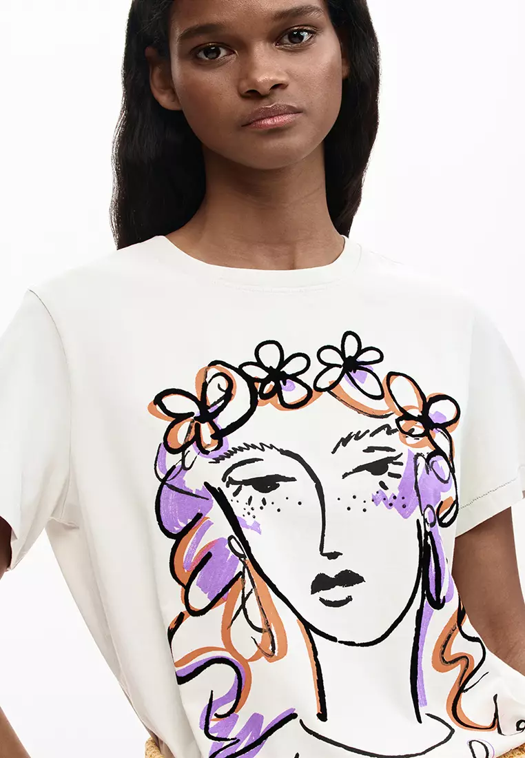 PRINTED FACE T-SHIRT