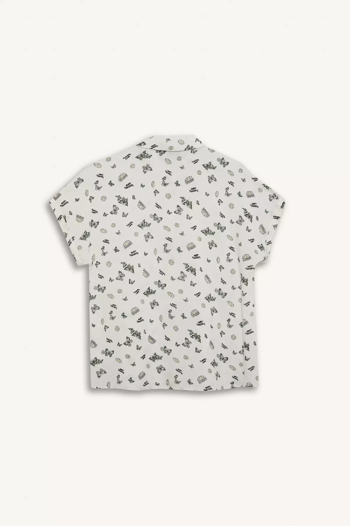 Cool Patterned Viscose Short Sleeve Shirt Z1661Az25Sp