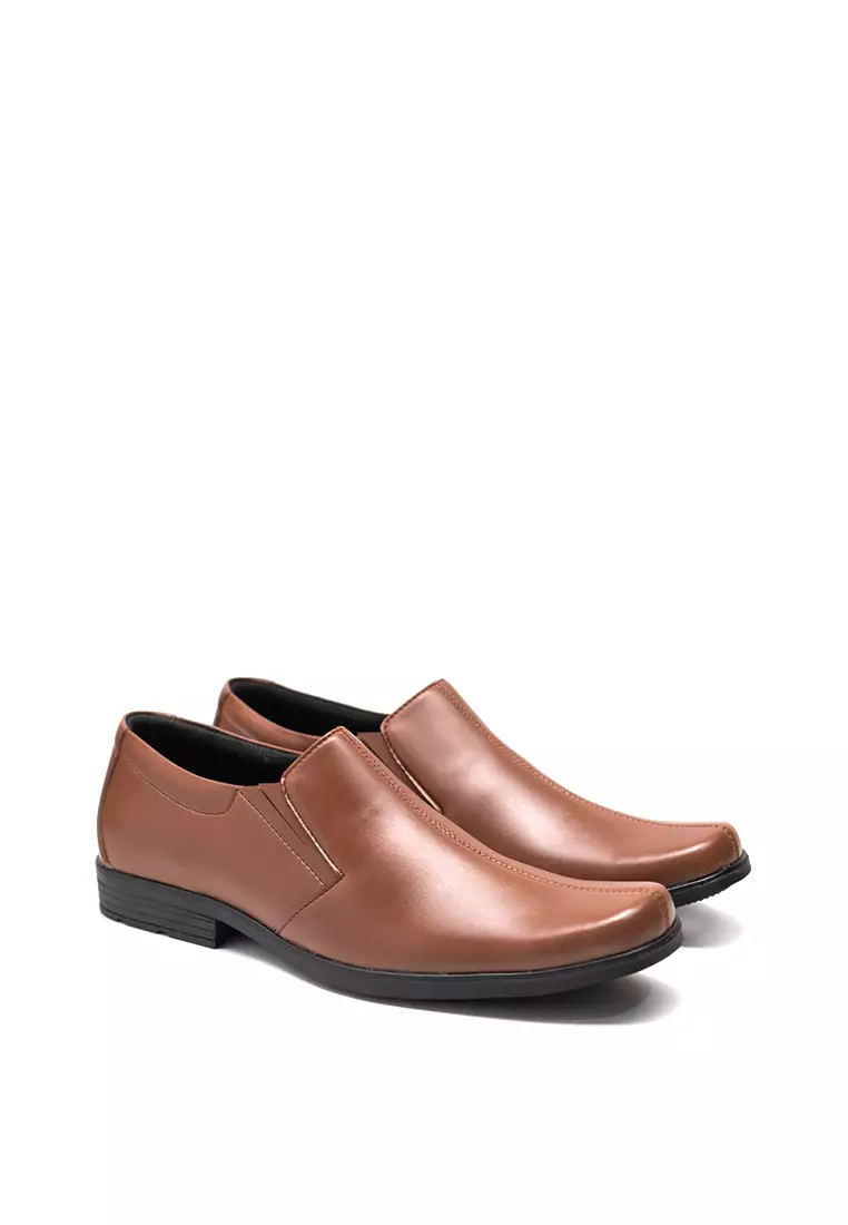 PAULMAY - Sepatu Formal Kerja Pria Milan 79 - Slip on Light Brown