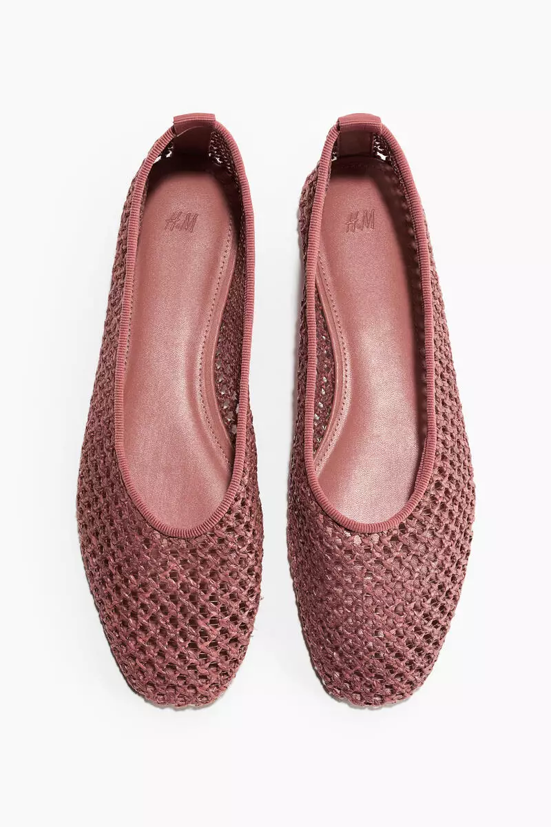 Braided ballet flats