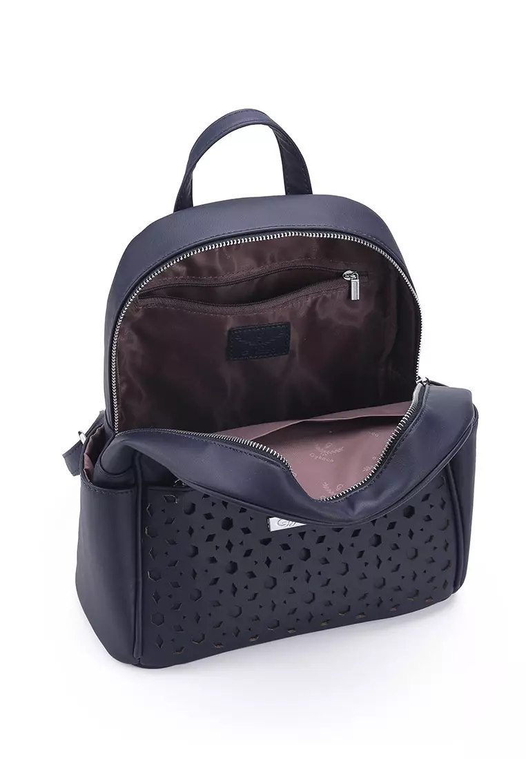 GYKACO YOONA Navy Blue - Tas Ransel Wanita - Fashion Backpack (IMPORT)