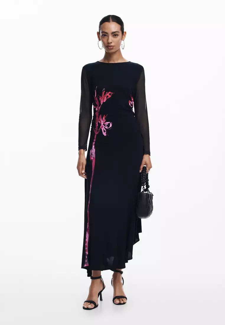 Desigual Yellow Polyester Women Dress