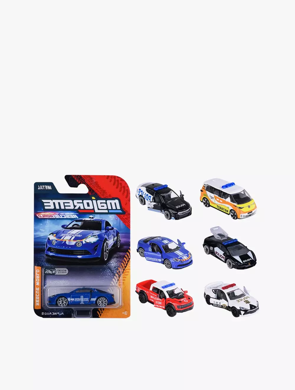 MAJORETTE RESCUE WORLD KIA PERFORMANCE CAR SOS NSW POLICE