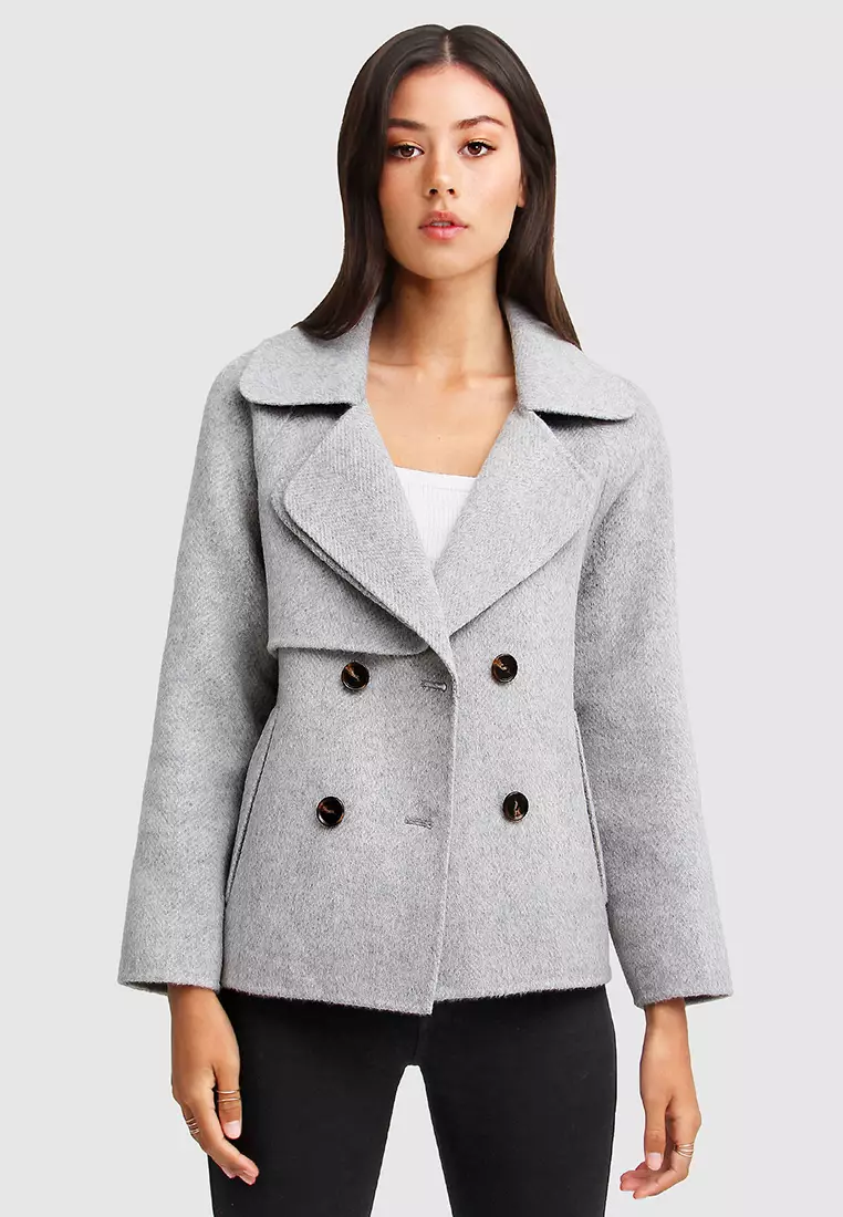Wool women's peacoat clearance