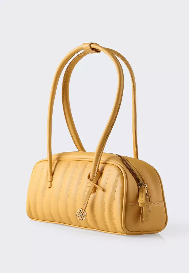 Ria Miranda Honey Gold Sella Quilted Bag