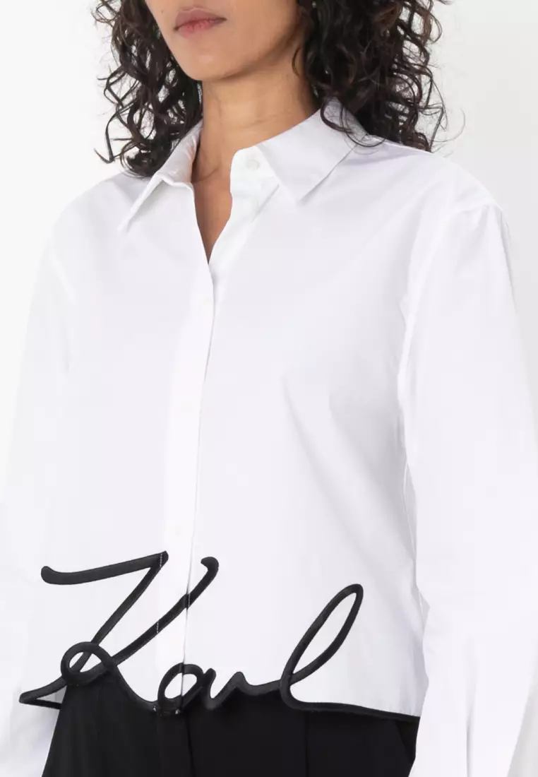 Hem Signature Cropped Shirt
