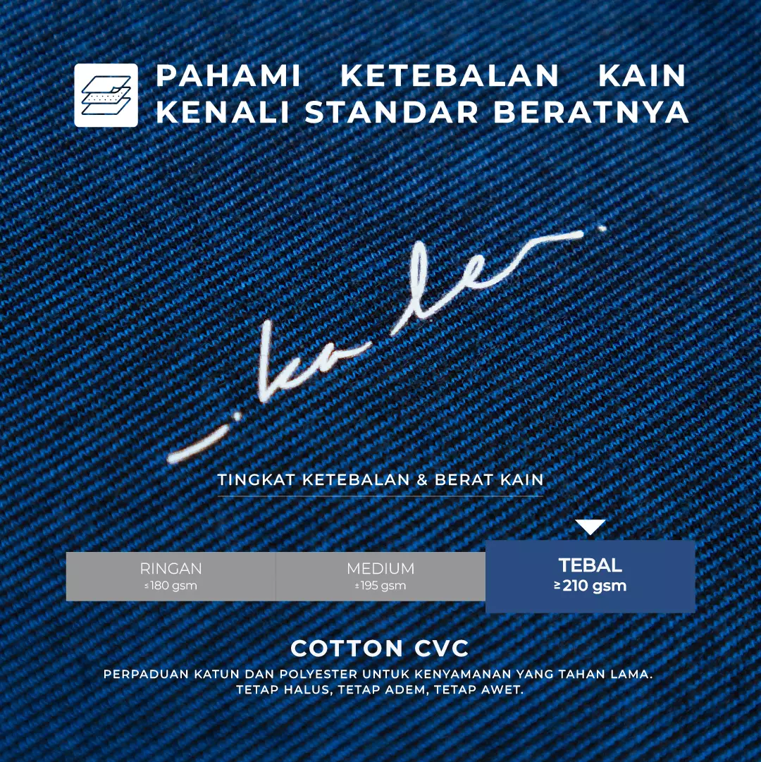 Kale Arthur Navy / T-Shirt Polos Pria Lengan Pendek / Unisex Casual