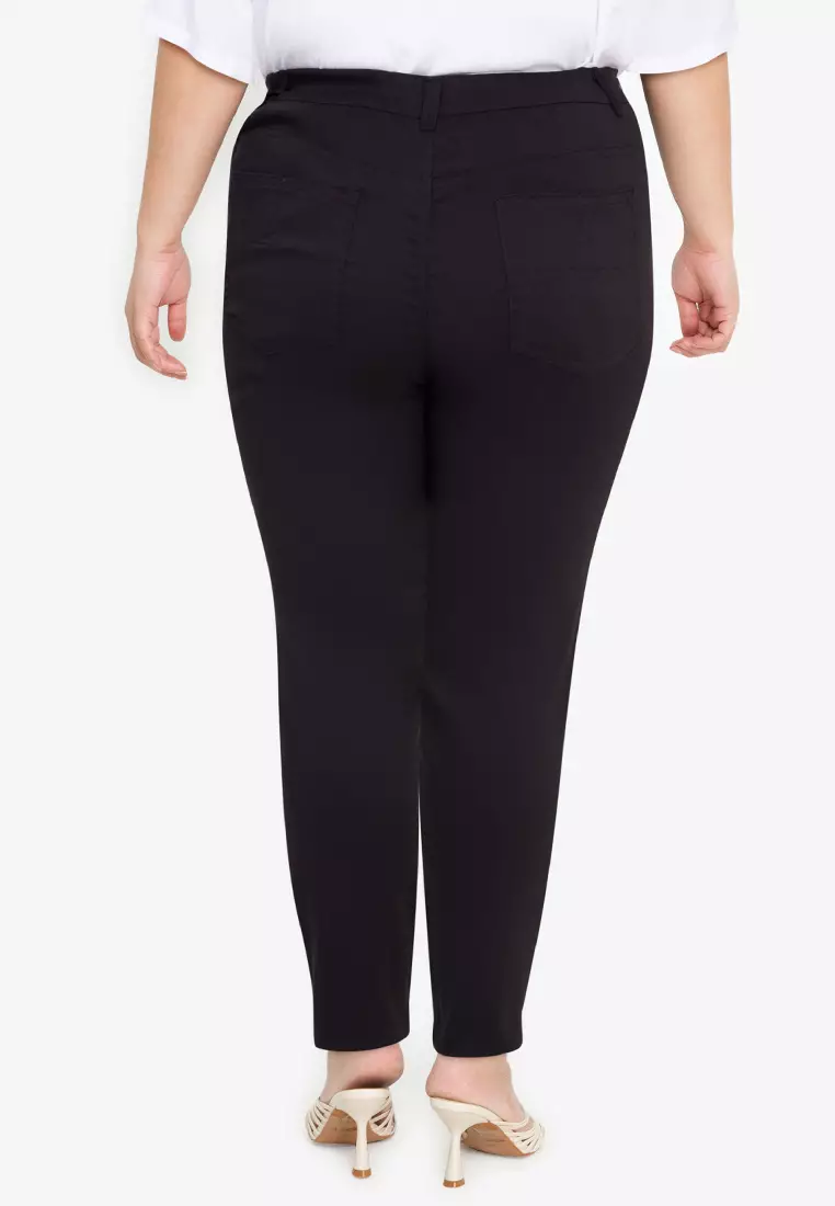 Buy Maxine Plus Size Garterized Pants 2023 Online | ZALORA Philippines