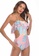 LYCKA pink LWD7237-European Style Lady Swimsuit-Pink 555BDUS4634767GS_4