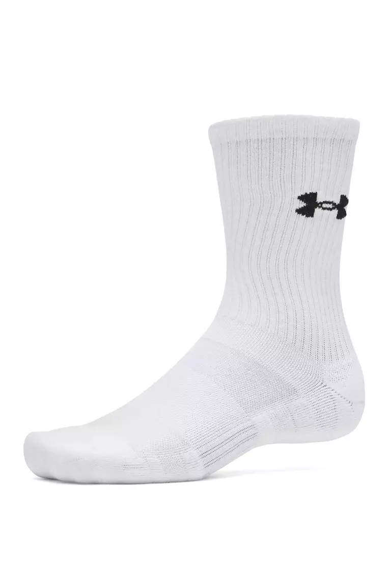 Performance Cotton Unisex 3-Pack Crew Socks