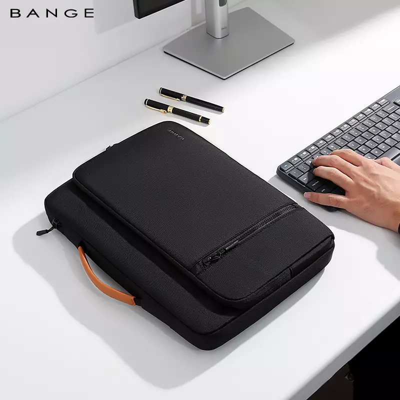 Tas Jinjing Kantor Kerja Laptop Laptop briefcase BANGE BG6802  14inch - Black