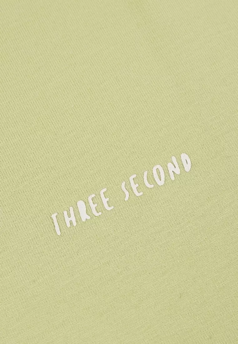 3Second Women's Basic T-Shirt Short Sleeve Regular Fit Cotton Logo Script 1 OL-C030925