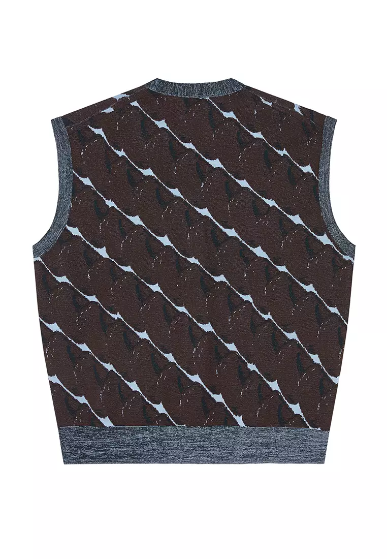 Loose knit vest