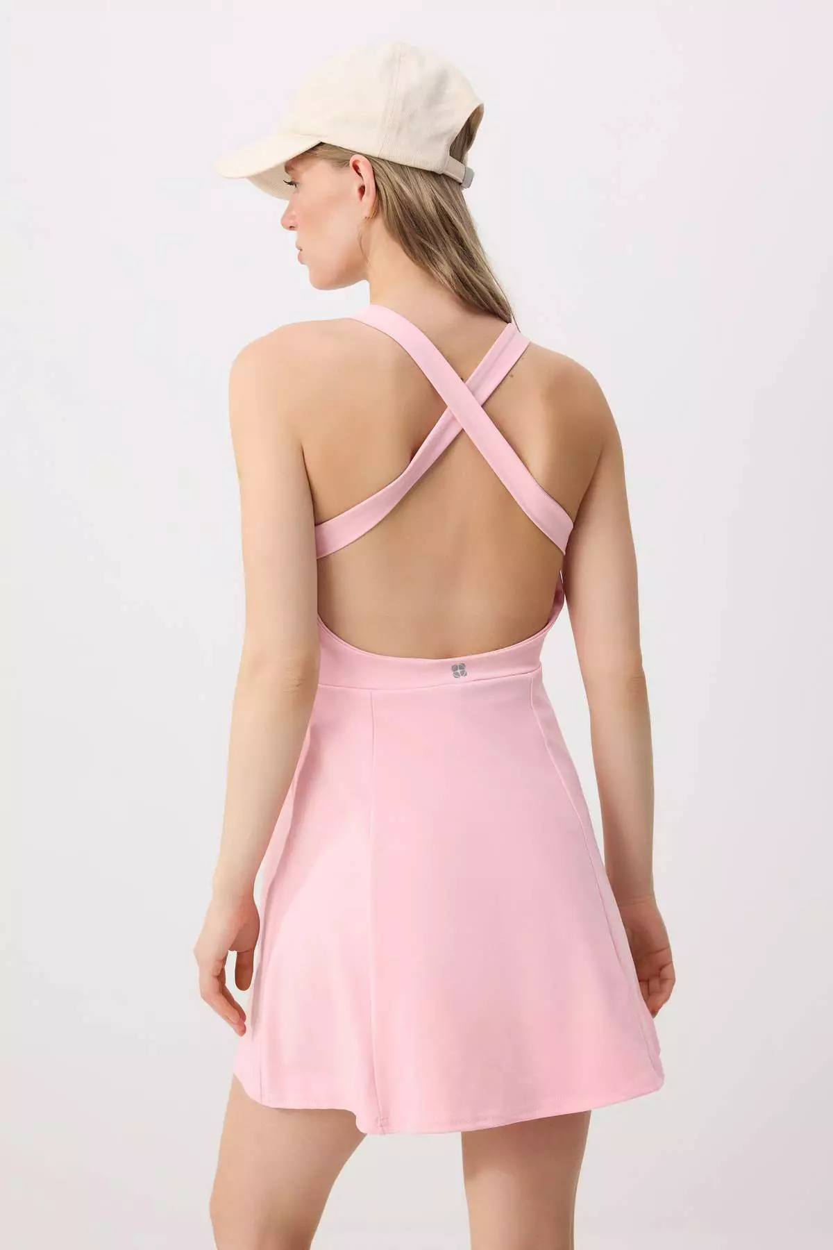 Pink Diver/Scuba A-Line Dress Thmss23El00006