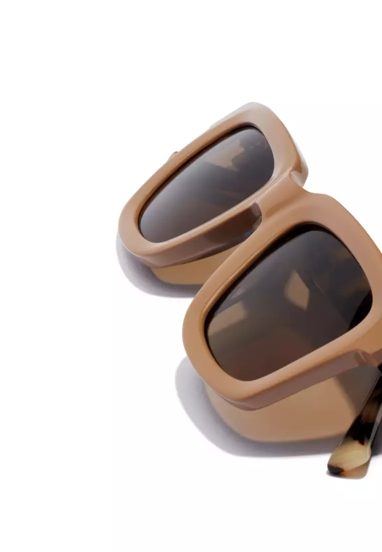 One Uptown - Brown Olive Sunglasses for Men and Women, Unisex. Official Product designed in Spain