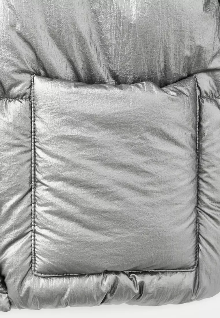 Metallic Puffer Jacket