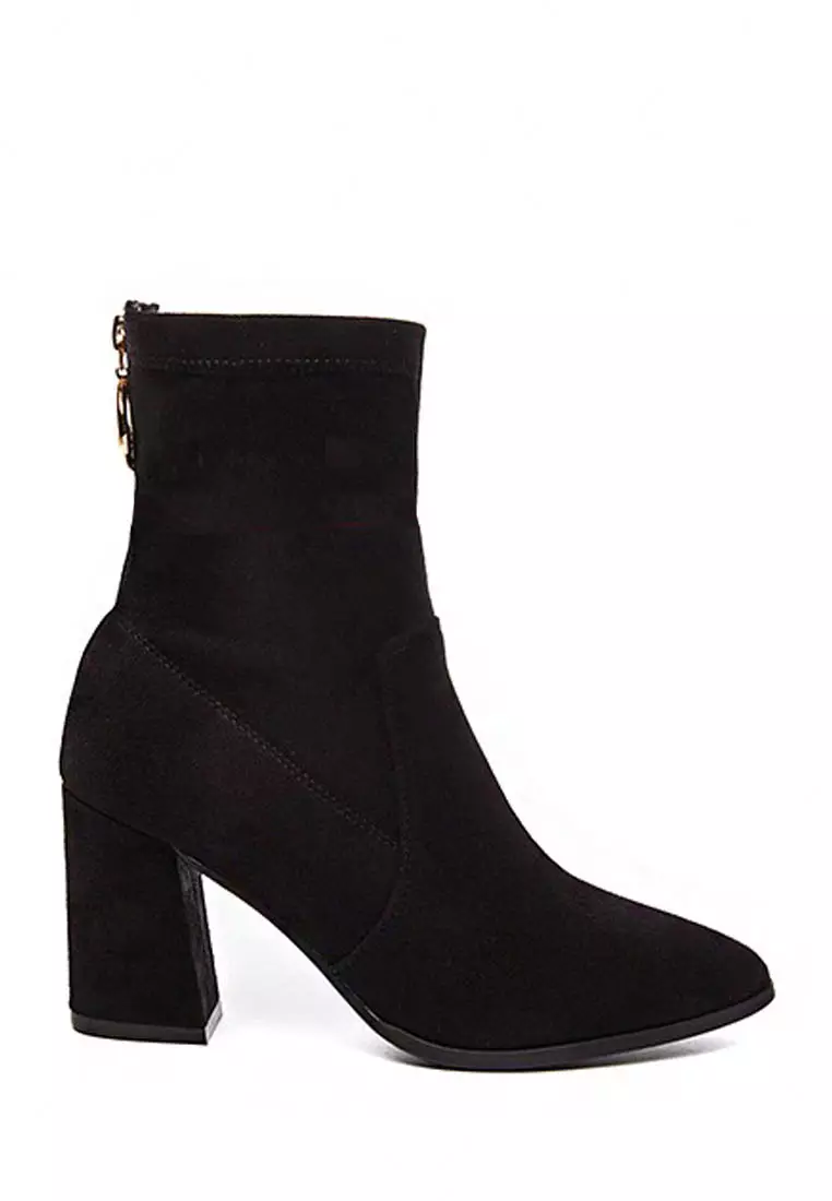 Discount on Twenty Eight Shoes  shoes - SKU: Suede Leather Mid-Cut High Heels Boots Vb8095