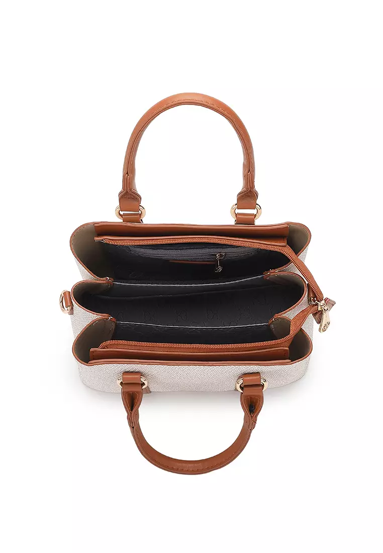 Women's Top Handle Bag / Sling Bag / Crossbody Bag / Shoulder Bag - Off White