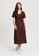 Calli brown Foxie Midi Dress 23A57AA466C891GS_1