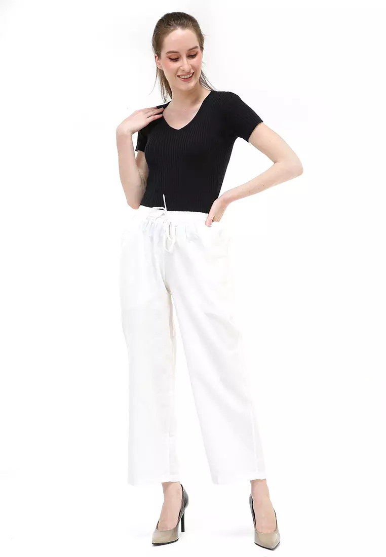Ulfa Celana Kulot Straight Legged Pants Bawahan Wanita Premium Quality - Bw