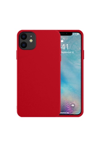 Buy Mobilehub Liquid Silicone Case For Iphone 11 Smooth Matte Finish Red 21 Online Zalora Philippines