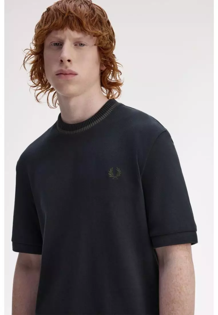 Fred Perry M7 Crew Neck Pique T-Shirt (Navy)