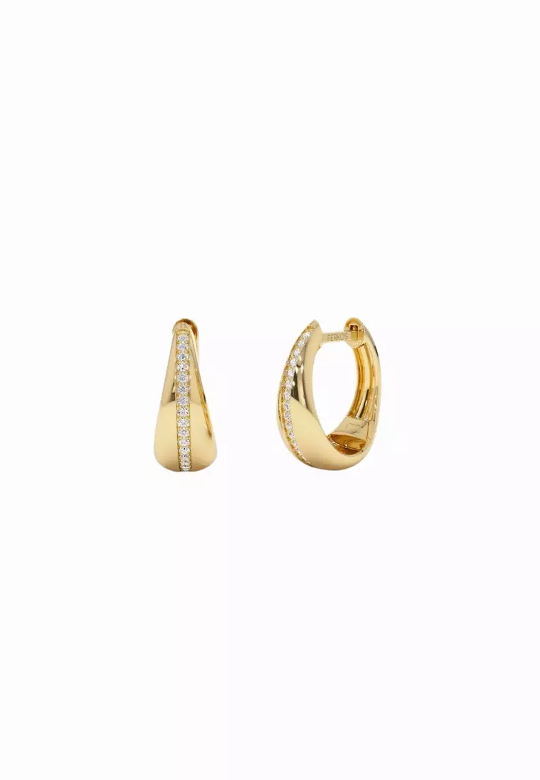 Carat Gold 18kt Gold Hoop Earrings 18 Karat Gold Hoop Earrings