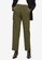 Mango green Cropped Button Trousers 9C2FDAA48DF1F8GS_1