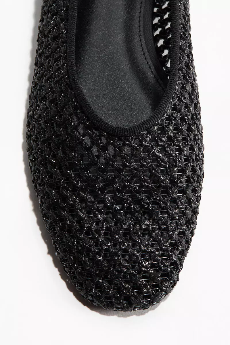 Braided ballet flats