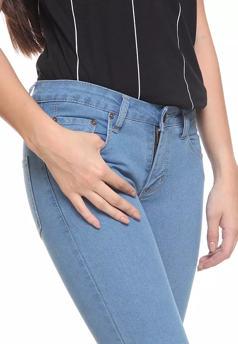 2RW Jeans Mid Rise Sculpt Jeans Sky Blue 2R906