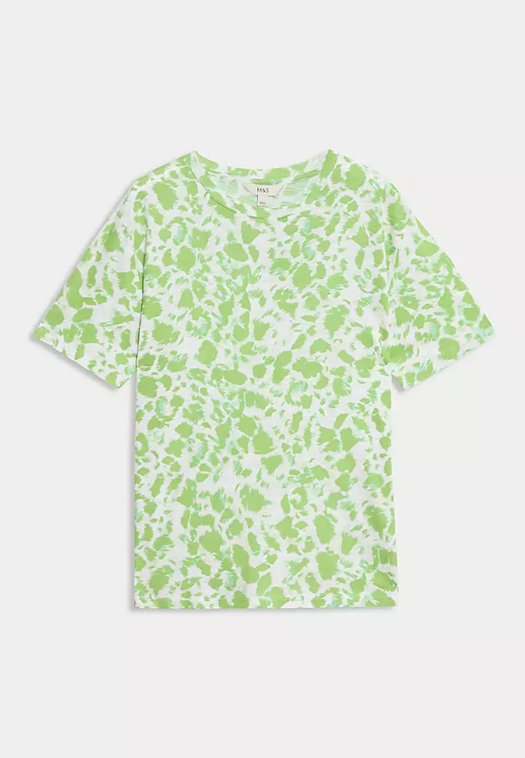 Cotton Modal Blend Printed T-Shirt