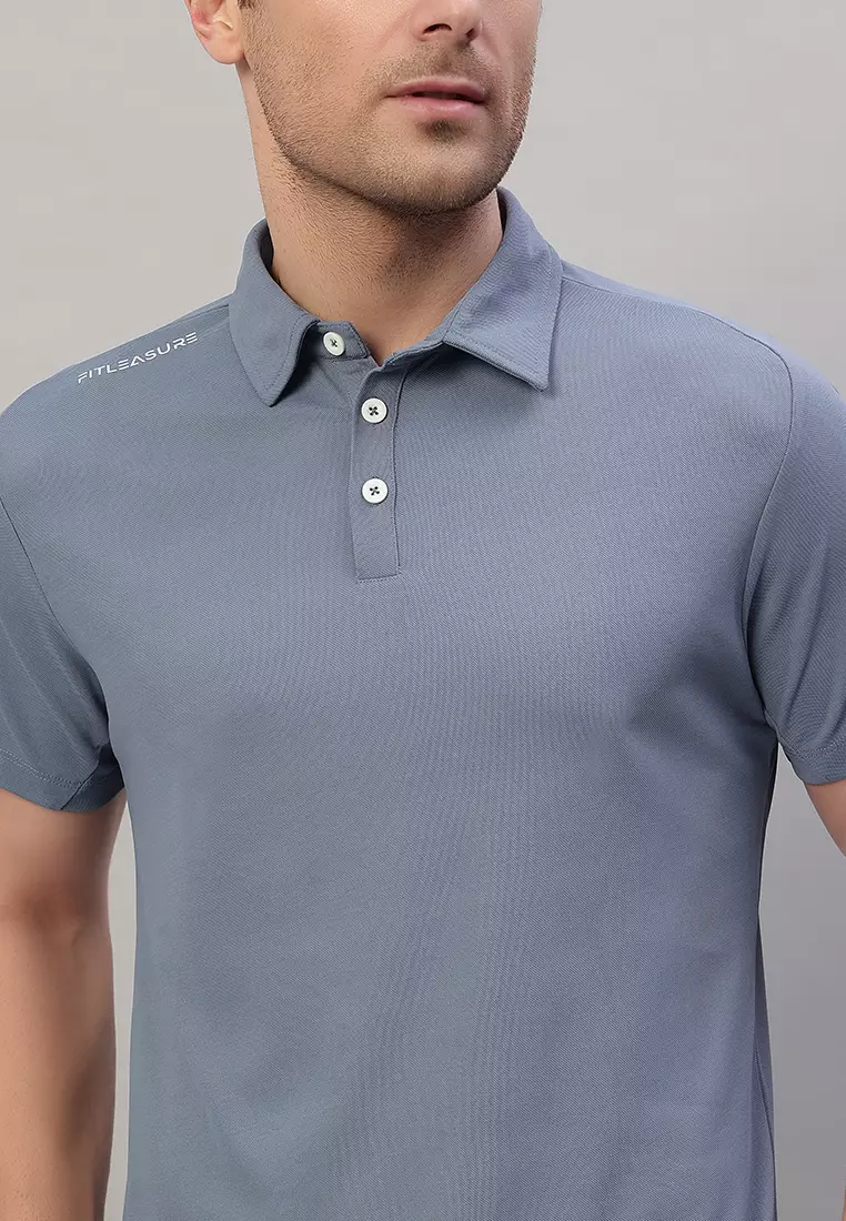 Men's Performance Blue Polo Tshirt