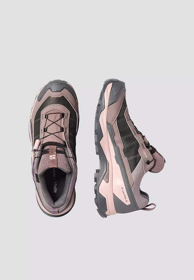 X Ultra 5 Gore-tex Womens Outdoor Hiking in Iron / Shadow Gray / Deep Blue