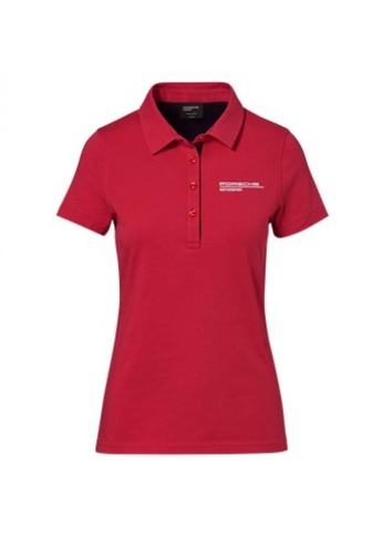 Porsche Driver's Selection red Porsche Motorsport Polo Tee for Women Red T Shirt Sporty Gym 8E717AA0B02AD5GS_1