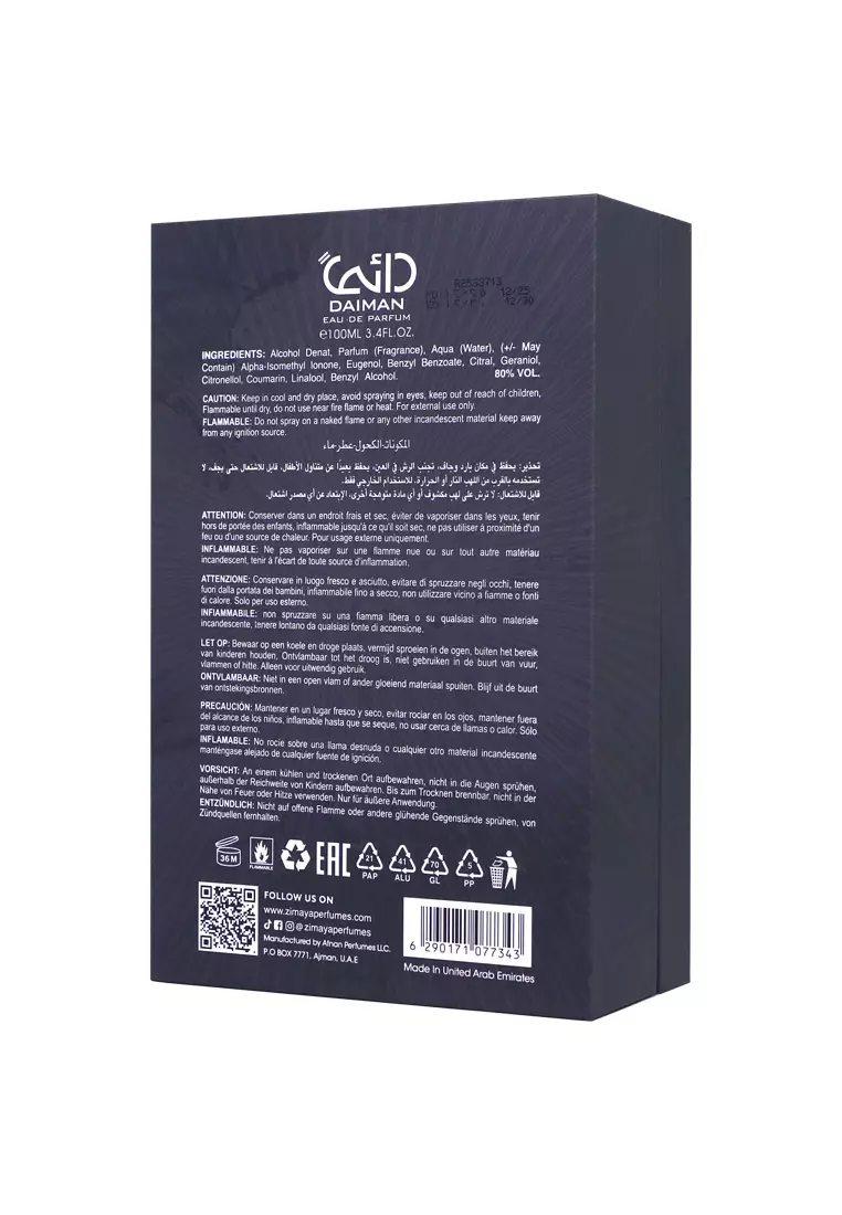 Zimaya Daiman Eclipse Man EDP 100 ML