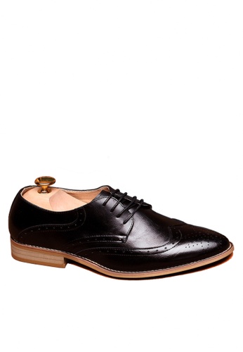 Twenty Eight Shoes black Leather Hidden Heel Brogue Business Shoes VMF1911H 55A57SH47C49FCGS_1