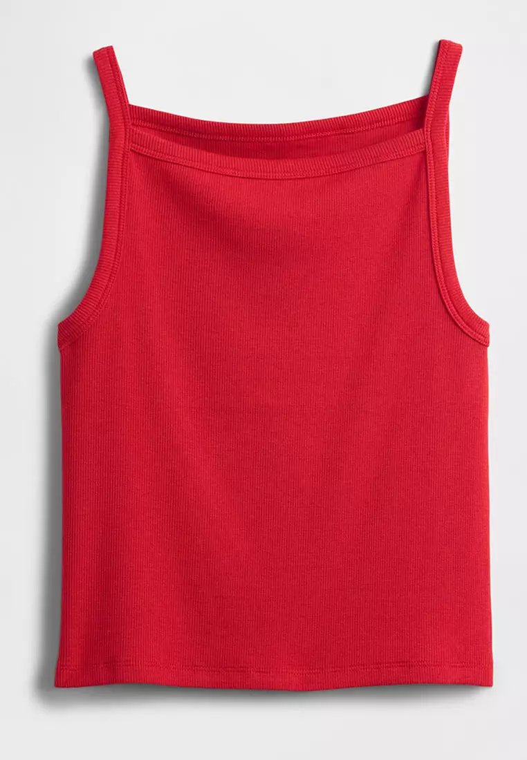 Sleeveless Apron Crop Top