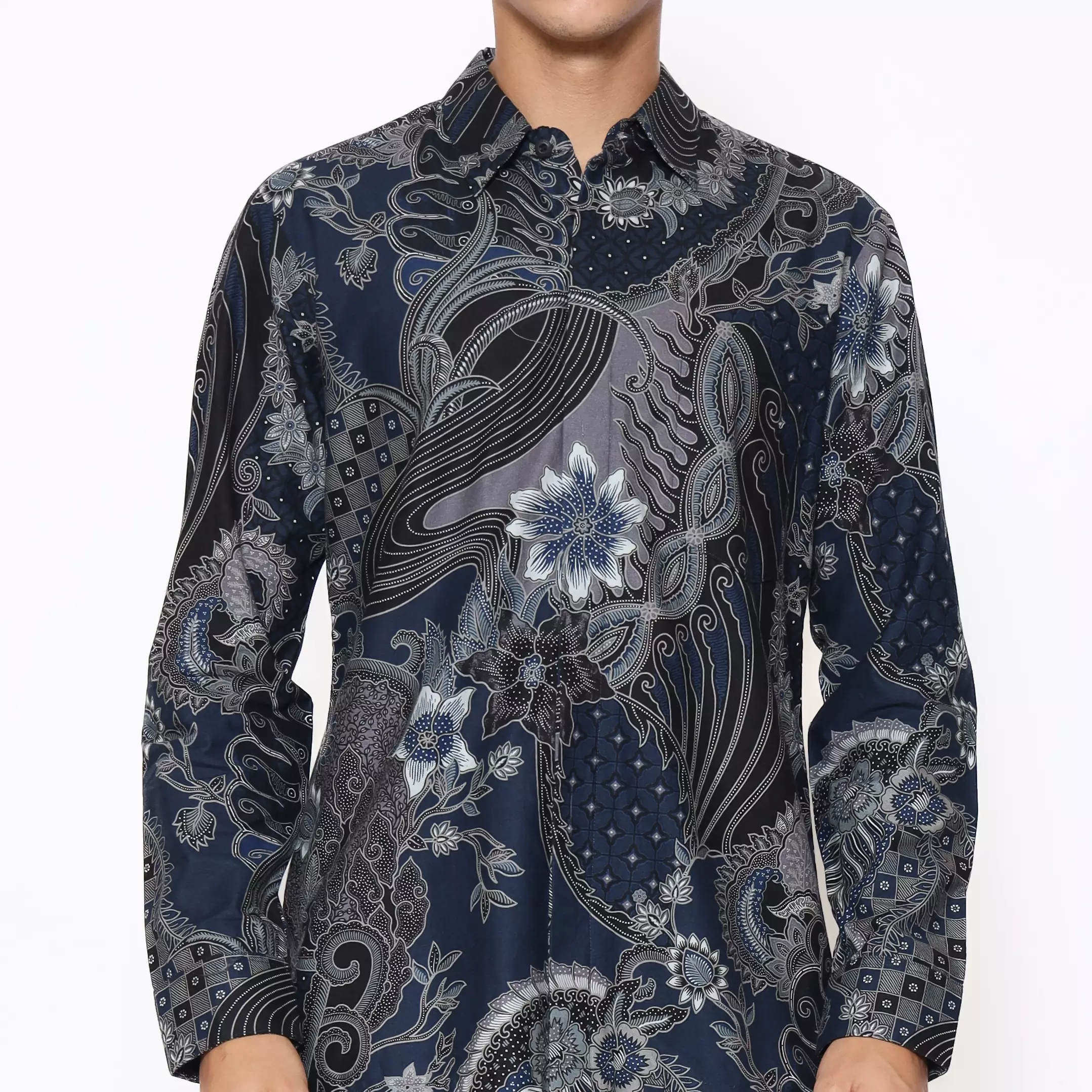 Kemeja Batik Pria - Bhatara Batik Hariz - Atasan Kemeja Batik Lengan Panjang