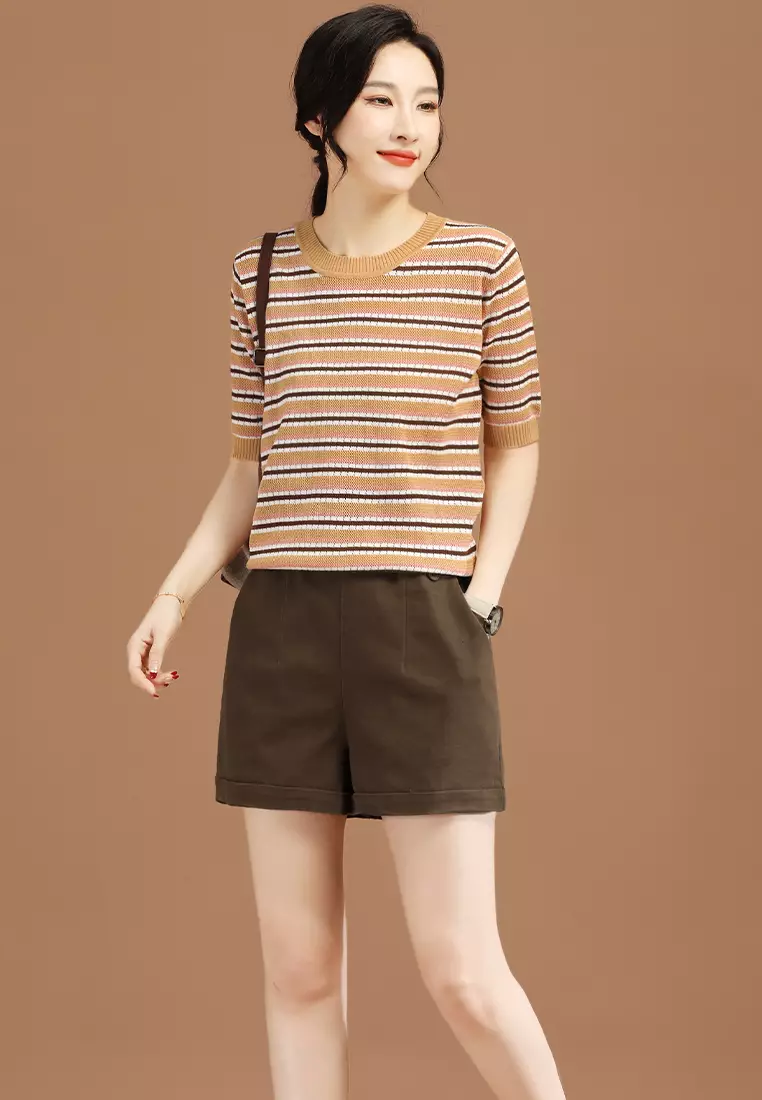 Girls elastic waist shorts on sale