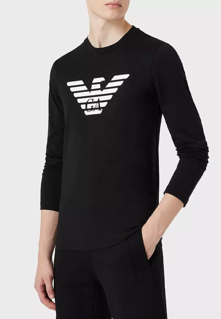 Buy Emporio Armani Emporio Armani Cotton Men s Long Sleeve T shirt